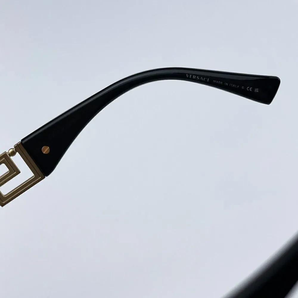 NEW Versace VE2257 10025A Gold Light Brown Mirror Metal Pilot Unisex Sunglasses